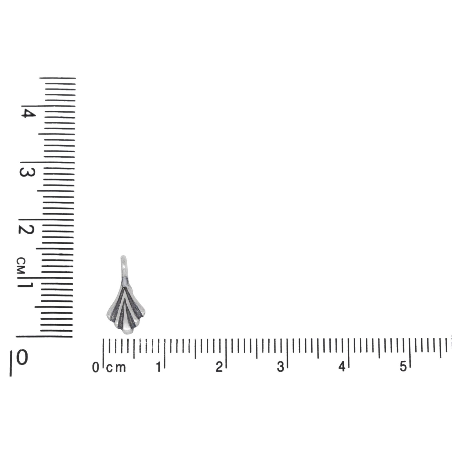 Sterling Silver Oxidized 4.7mm Width by 6.2mm Length by 10.7mm Height, Shell Sliding Bail with 18.0 Gauge 4.5mm Width / Length Open Ring. Quantity per pack - 2 Pieces.