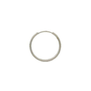 Ear Findings. Sterling Silver 16.0 Gauge, 14.0mm Width / Length Infinity / Endless Hoop. Quantity Per Pack: 10 Pieces.