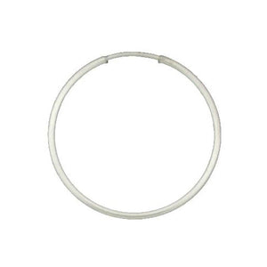 Ear Findings. Sterling Silver 16.0 Gauge, 27.8mm Width / Length Infinity / Endless Hoop. Quantity Per Pack: 6 Pieces.