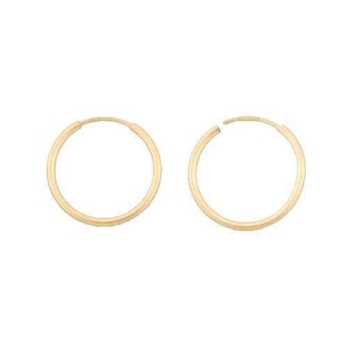 Ear Findings. 14kt Gold Filled 16.0 Gauge, 14.0mm Width / Length Infinity / Endless Hoop. Quantity Per Pack: 8 Pieces.