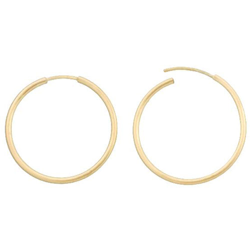 Ear Findings. 14kt Gold Filled 16.0 Gauge, 20.7mm Width / Length Infinity / Endless Hoop. Quantity Per Pack: 4 Pieces.