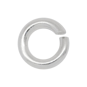 Jump Rings. Sterling Silver 20.0 Gauge 4.0mm Width / Length / Height, Smooth Magic Ring. Quantity Per Pack: 50 Pieces.