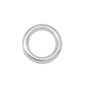 Jump Rings. Sterling Silver 18.0 Gauge 6.0mm Width / Length / Height, Smooth Magic Ring. Quantity Per Pack: 20 Pieces.