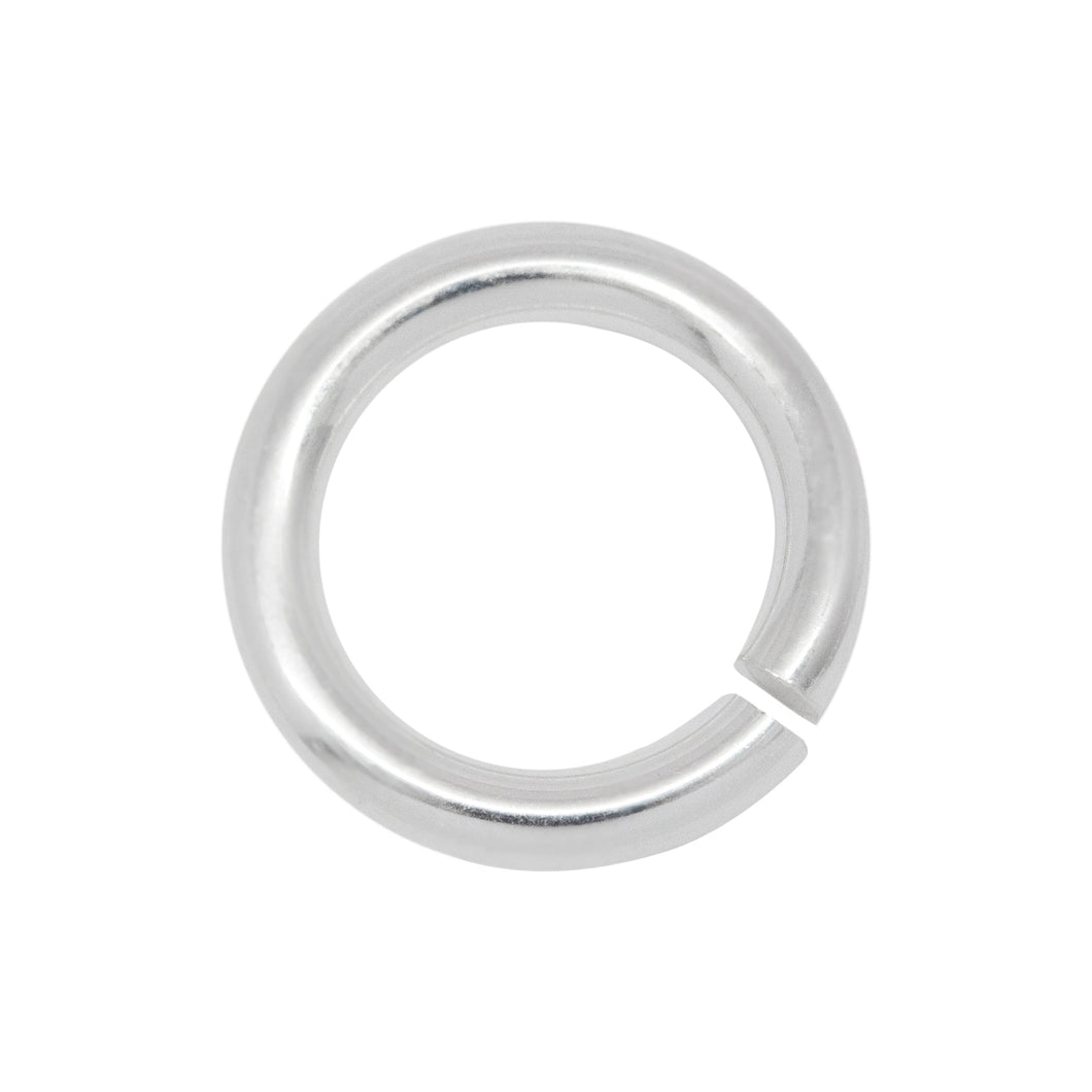 Jump Rings. Sterling Silver 16.0 Gauge 8.0mm Width / Length / Height, Smooth Magic Ring. Quantity Per Pack: 20 Pieces.