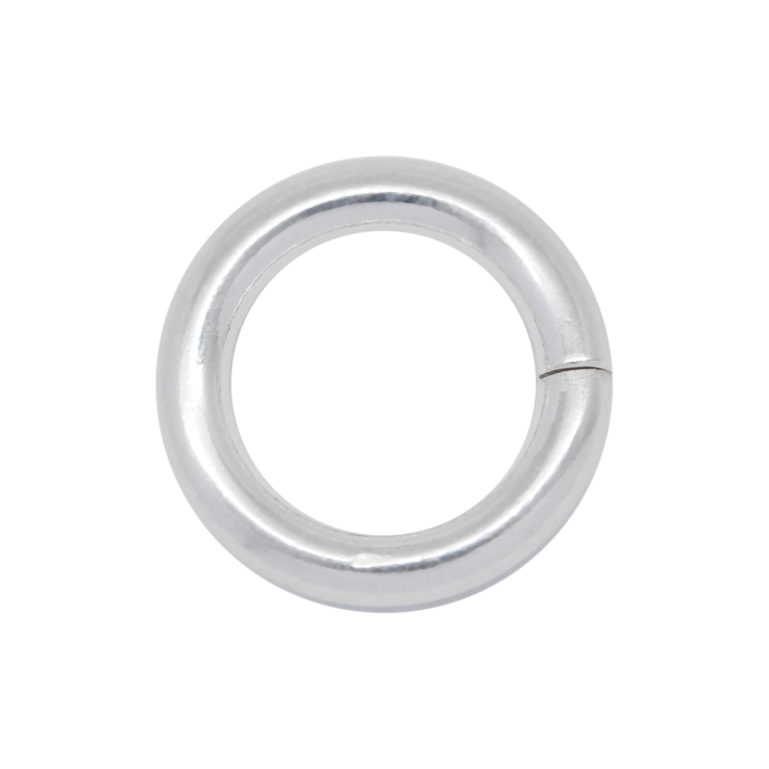 Jump Rings. Sterling Silver 13.0 Gauge 10.0mm Width / Length / Height, Smooth Magic Ring. Quantity Per Pack: 10 Pieces.