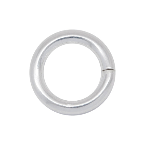 Jump Rings. Sterling Silver 13.0 Gauge 10.0mm Width / Length / Height, Smooth Magic Ring. Quantity Per Pack: 10 Pieces.