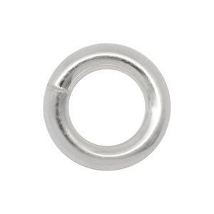 Jump Rings. Sterling Silver 20.0 Gauge 4.0mm Width / Length / Height, Smooth Open Jump Ring. Quantity Per Pack: 50 Pieces.