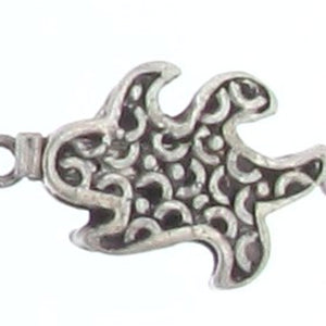 Sterling Silver Oxidized, 13.5mm Width by 4.3mm Length by 27.2mm Height, 3 Strand Leaf Hook with 12.5mm Width by 4.0mm Length by 24.6mm Height, Leaf Eye Clasp. Quantity Per Pack: 1 Pair.