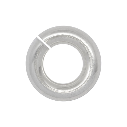 Jump Rings. Sterling Silver 16.0 Gauge, 5.0mm Width / Length / Height, Smooth Open Jump Ring. Quantity Per Pack: 50 Pieces.