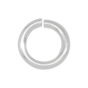 Jump Rings. Sterling Silver 18.0 Gauge, 6.0mm Width / Length / Height, Smooth Open Jump Ring. Quantity Per Pack: 20 Pieces.