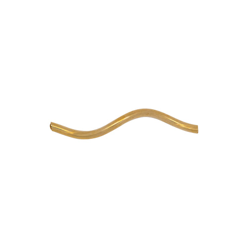 Tubes. Gold Filled 1.1mm Width by 17.3mm Length, Spiral Smooth Tube Bead. Quantity per pack: 20 Pieces.