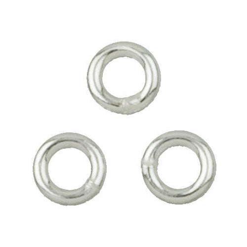 Jump Rings. Sterling Silver 18.0 Gauge 5.0mm Width / Length / Height, Smooth Close Jump Ring. Quantity Per Pack: 20 Pieces.