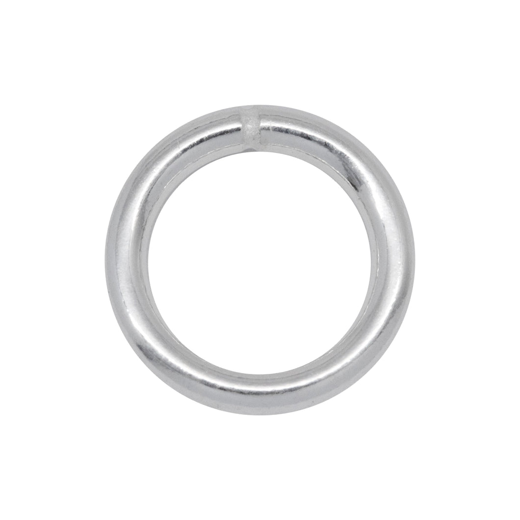 Jump Rings. Sterling Silver 18.0 Gauge 8.0mm Width / Length / Height, Smooth Closed Jump Ring. Quantity Per Pack: 20 Pieces.