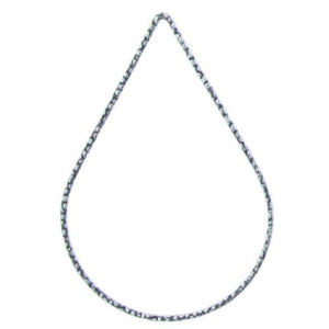 Sterling Silver Oxidized, 26.8mm Width by 1.0mm Length by 40.2mm Height, Textured Tear Drop Connector. Quantity Per Pack: 2 Pieces.