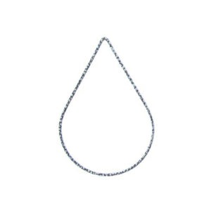 Sterling Silver Oxidized, 21.1mm Width by 0.9mm Length by 29.9mm Height, Hammered Tear Drop Connector. Quantity Per Pack: 2 Pieces.