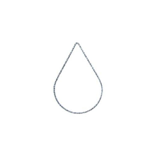 Sterling Silver Oxidized, 12.9mm Width by 0.9mm Length by 19.4mm Height, Hammered Tear Drop Connector. Quantity Per Pack: 7 Pieces.