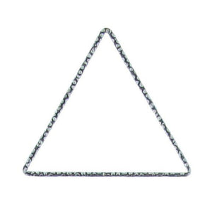 Sterling Silver Oxidized, 30.1mm Width by 0.9mm Length by 26.7mm Height, Hammered Triangle Connector. Quantity Per Pack: 7 Pieces.