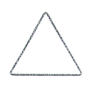 Sterling Silver Oxidized, 23.2mm Width by 0.9mm Length by 20.4mm Height, Hammered Triangle Connector. Quantity Per Pack: 8 Pieces.