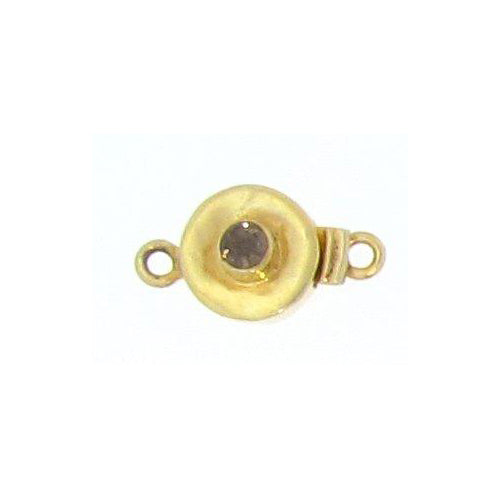 Sterling Silver Gold Plated, 11.5mm Width by 7.3mm Length by 11.4mm Height, Onyx Round Box Clasp. Quantity Per Pack: 1 Pair.