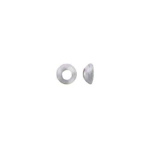 Sterling Silver, 2.7mm Length by 2.7mm Width by 0.7mm Height, Round Bead Cap. Quantity Per Pack: 100 Pieces.