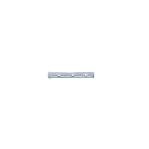 Sterling Silver, 2.2mm Width by 2.2mm Length by 13.7mm Height, 3 Strand Fancy Square Tube Spacer Bar. Quantity Per Pack: 4 Pieces.