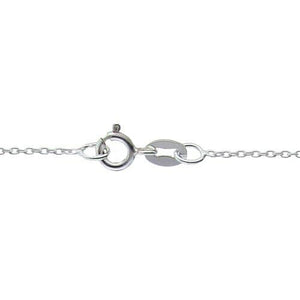 Sterling Silver, 1.0mm Width by 1.4mm Length, 18 Inch Regular Cable Chain with 5.5mm Width / Length by 1.4mm Thick, Smooth Spring Ring Clasp. Quantity Per Pack: 2 Pieces.