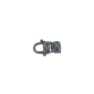 Sterling Silver Oxidized, 7.5mm Width by 5.6mm Length by 11.8mm Height, Leather Crimp End Cap With 5.1mm Close Ring. Quantity Per Pack: 4 Pieces.