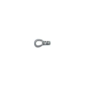 Sterling Silver Oxidized, 4.1mm Width by 3.5mm Length by 12.6mm Height, Leather Crimp Eye Clasp with 4.5mm Width by 2.9mm Length by 8.3mm Height, Leather Crimp Hook, Leather Crimp Hook & Eye Clasp. Quantity Per Pack: 10 Pairs.