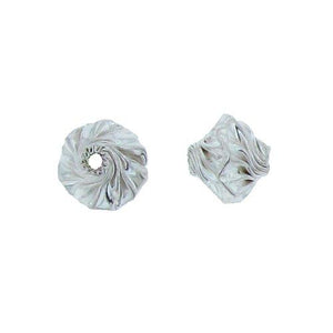 Sterling Silver, 10.4mm Width by 10.3mm Length by 8.7mm Height, Fancy Bead. Quantity per pack: 2 Pieces.