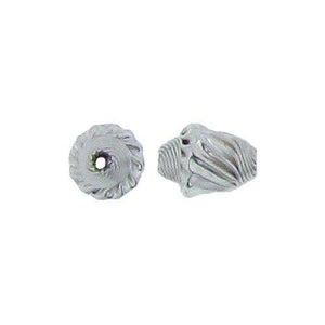 Sterling Silver, 9.5mm Width by 9.5mm Length by 12.2mm Height, Fancy Bead. Quantity per pack: 2 Pieces.