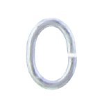 Sterling Silver, 20.0 Gauge, 5.6mm Width by 4.4mm Height, Smooth Open Oval Jump Ring. Quantity Per Pack: 50 Pieces.