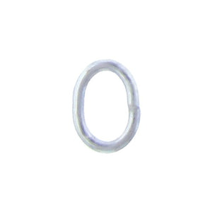 Sterling Silver, 20.0 Gauge, 5.8mm Width by 4.2mm Height, Smooth Close Oval Jump Ring. Quantity Per Pack: 20 Pieces.