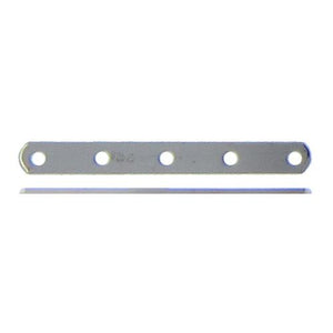 Sterling Silver, 2.3mm Width by 21.1mm Height by 0.4mm Thickness, 5 Strand Plain Flat Spacer Bar. Quantity Per Pack: 10 Pieces.