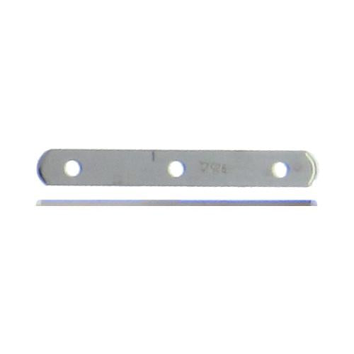 Sterling Silver, 2.3mm Width by 16.6mm Height by 0.4mm Thickness, 3 Strand Plain Flat Spacer Bar. Quantity Per Pack: 10 Pieces.