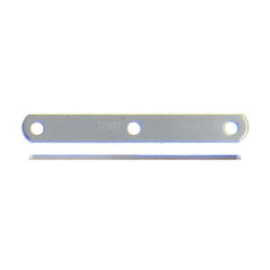 Sterling Silver, 2.3mm Width by 19.2mm Height by 0.4mm Thickness, 3 Strand Plain Flat Spacer Bar. Quantity Per Pack: 10 Pieces.