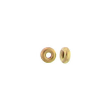 Load image into Gallery viewer, Gold Filled, 2.8mm Width by 2.8mm Length by 1.1mm Thickness, Smooth Roundel Bead. Quantity Per Pack: 10 Pieces.
