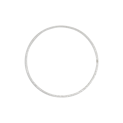 Bangles. Sterling Silver 61.00mm Width / Length Hammered Bangle. Quantity Per Pack: 1 Piece.