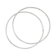 Load image into Gallery viewer, Sterling Silver 61.00mm Width / Length Hammered Bangle. Quantity Per Pack: 1 Piece.
