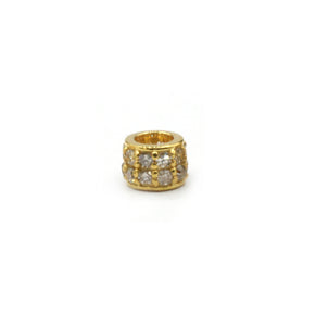 14K Gold 4 mm Round Tyre Pave Diamond Bead .14K Gold Diamond Beads Tyre, Genuine handmade pave diamond Beads.