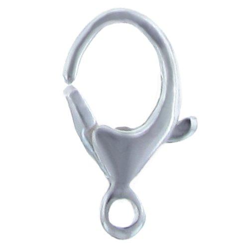 Clasps. Sterling Silver 8.1mm Width by 13.0mm Length by 3.6mm Thick, Smooth Oval Trigger Lobster Clasp With 3.5mm Fix Ring. Quantity Per Pack: 2 Pieces.