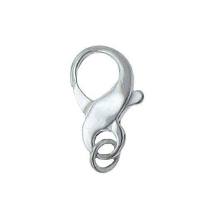 Clasps. Sterling Silver 8.8mm Width by 9.7mm Length by 3.3mm Thick, Figure 8 Lobster Clasp With 5.6mm Width / Length Fix Ring and 7.0mm Width / Length Open Ring. Quantity Per Pack: 1 Piece.