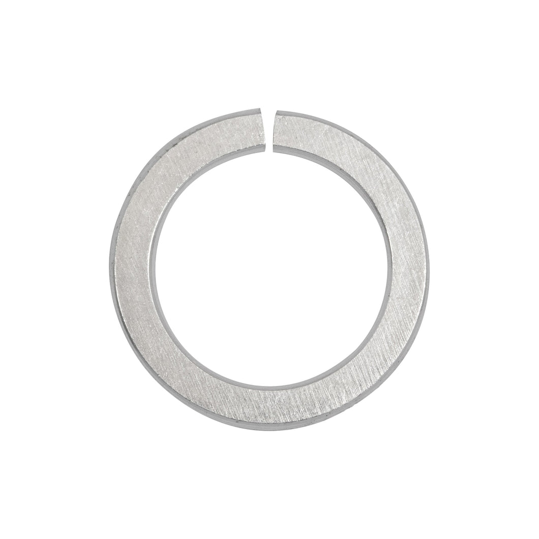 Jump Rings. Sterling Silver 19.0 Gauge 13.5mm Width / Length / Height, Flat Open Jump Ring. Quantity Per Pack: 2 Pieces.