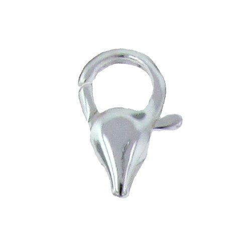 Clasps. Sterling Silver 13.60mm Width by 22.95mm Length by 5.90mm Thick, Smooth Trigger Lobster Clasp With No Ring. Quantity Per Pack: 1 Pieces.