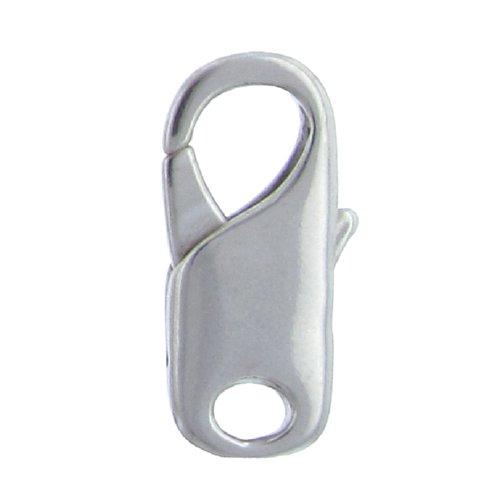 Sterling Silver, 10.0mm Width by 3.2mm Length by 21.0mm Height, Elongated Lobster Trigger Clasp with 3.9mm Opening at the bottom. Quantity Per Pack: 2 Pieces.