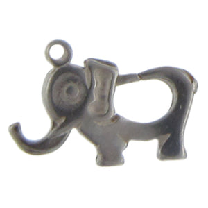 Clasps. Sterling Silver 10.80mm Width by 15.80mm Length by 3.00mm Thick, Elephant Lobster Clasp With 2.25mm Width by 1.40mm Height Fix Ring on Top of Elephant Lobster Clasp. Quantity Per Pack: 2 Pieces.