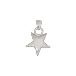 Sterling Silver, 19.1mm Width by 4.1mm Length by 22.1mm Height, Star Charm. Quantity Per Pack: 1 Piece.