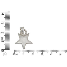 Load image into Gallery viewer, Sterling Silver, 19.1mm Width by 4.1mm Length by 22.1mm Height, Star Charm. Quantity Per Pack: 1 Piece.
