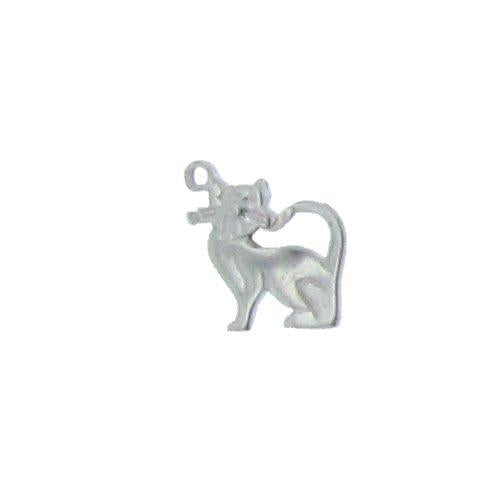 Clasps. Sterling Silver 15.40mm Width by 15.25mm Length by 3.30mm Thick, Cat Lobster Clasp With 2.85mm Width by 2.25mm Height Fix Ring. Quantity Per Pack: 1 Piece.