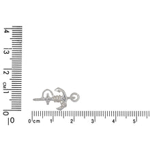 Load image into Gallery viewer, Sterling Silver, 3.7mm Width by 10.8mm Length by 20.1mm Height, Anchor Charm. Quantity Per Pack: 5 Pieces.
