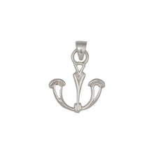 Load image into Gallery viewer, Sterling Silver, 23.3mm Width by 2.6mm Length by 25.9mm Height, Anchor Pendant. Quantity Per Pack: 1 Piece.
